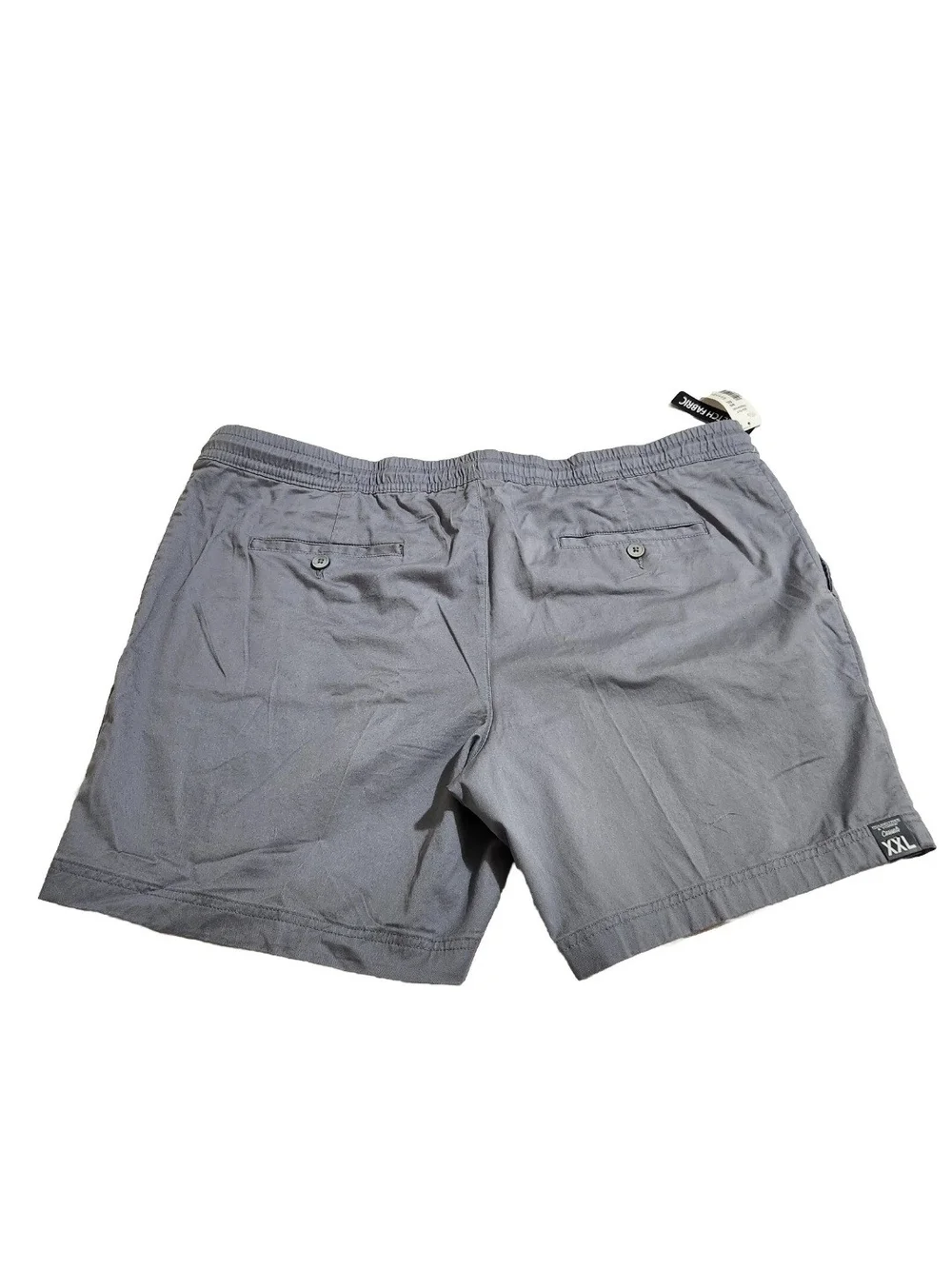 Roundtree & Yorke Mens Size XXL Shorts Drawstring Grey Flat Front Straight Fit 7